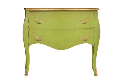 Biscottini Consolle in legno finitura verde smeraldo anticata Molto solida robusta