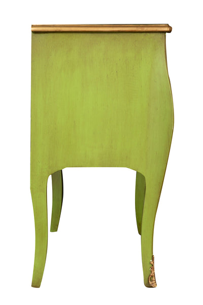 Biscottini Consolle in legno finitura verde smeraldo anticata Molto solida robusta