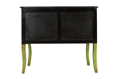 Biscottini Consolle in legno finitura verde smeraldo anticata Molto solida robusta