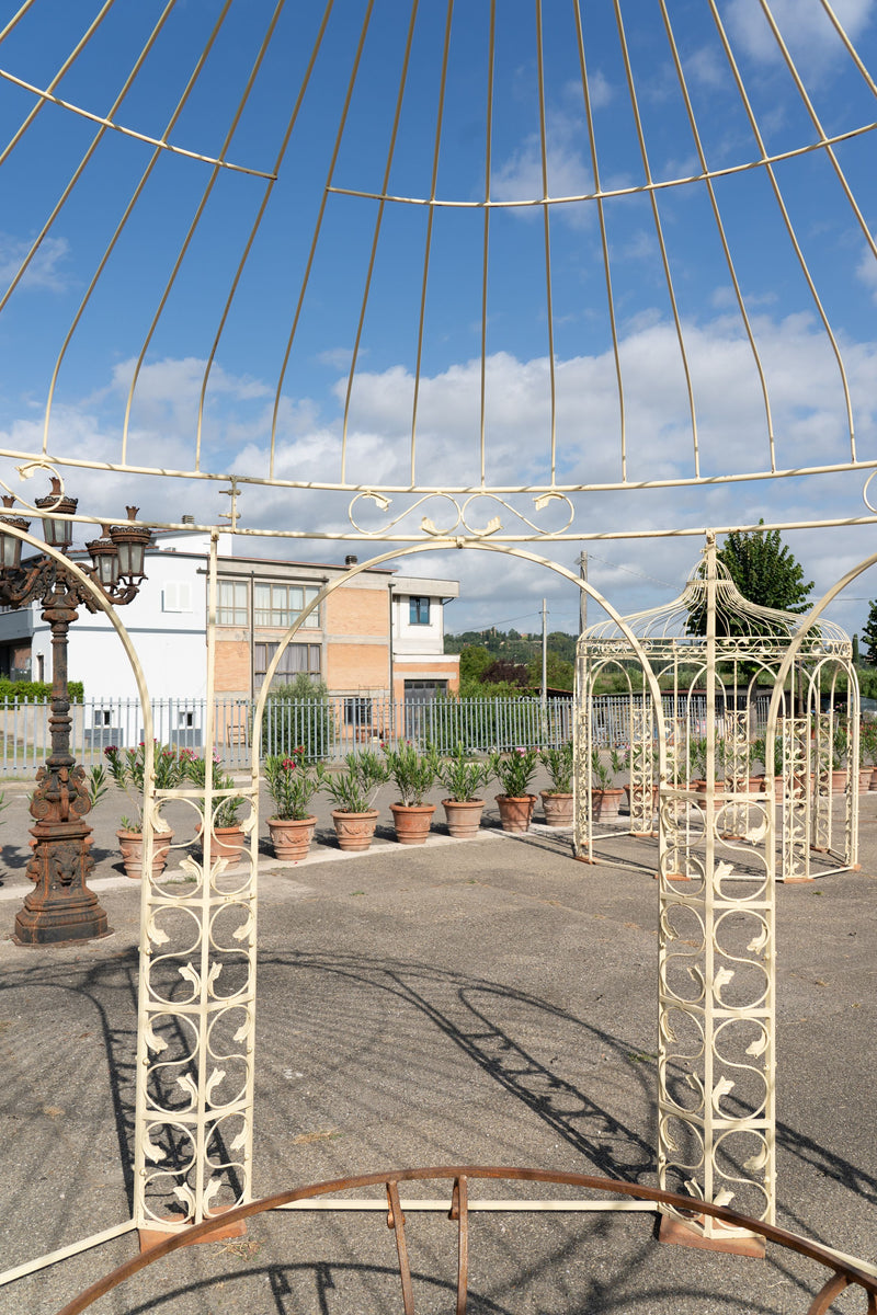 Biscottini Gazebo in ferro L400XPR400XH390 CM Molto solido stabile Offerta Speciale