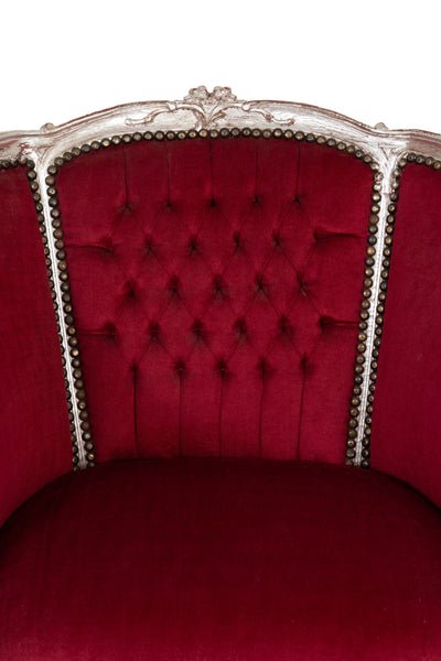 Biscottini Poltrona stile francese Luigi XVI in legno massello di faggio XVI, faggio,