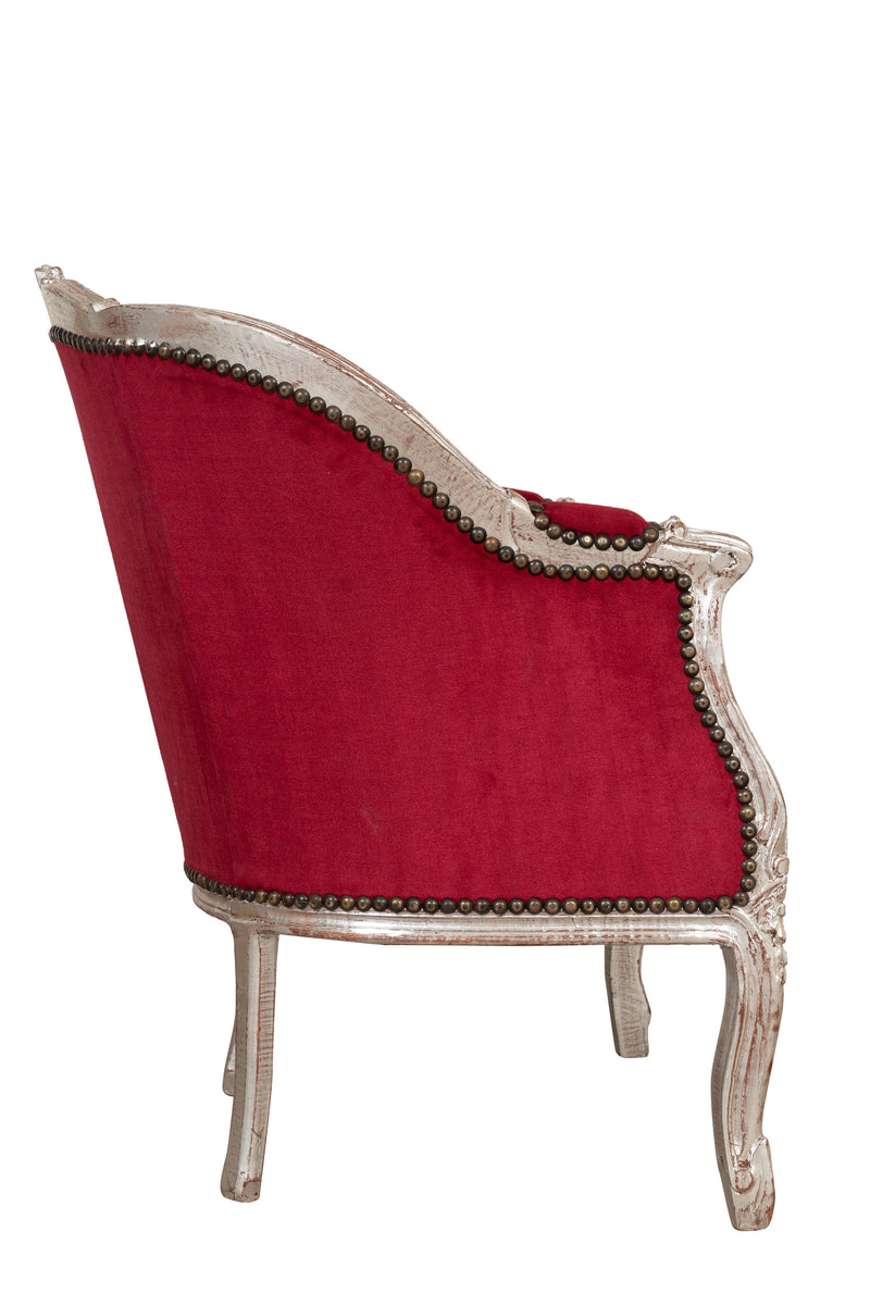 Biscottini Poltrona stile francese Luigi XVI in legno massello di faggio XVI, faggio,