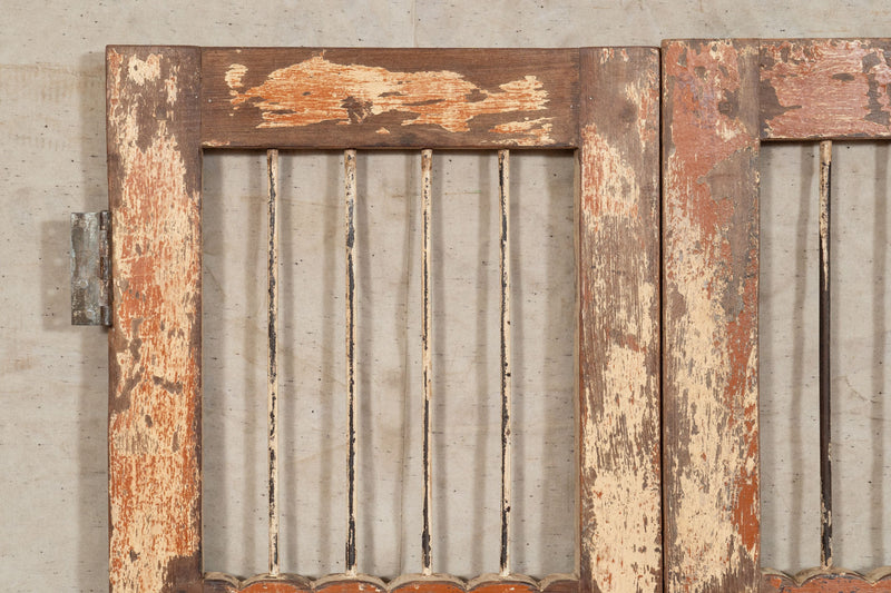Biscottini Porta portone in legno massello e ferro da interno o da esterno vecchia e antica medievale scorrevole