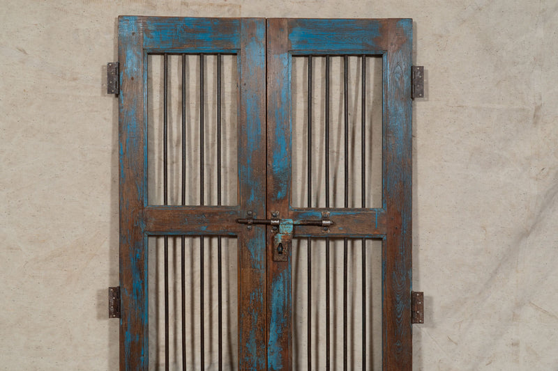 Biscottini Porta portone in legno massello e ferro da interno o da esterno vecchia e antica medievale scorrevole