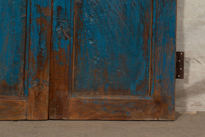 Biscottini Porta portone in legno massello e ferro da interno o da esterno vecchia e antica medievale scorrevole