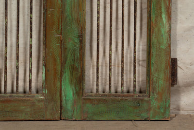 Biscottini Porta portone in legno massello e ferro da interno o da esterno vecchia e antica medievale scorrevole