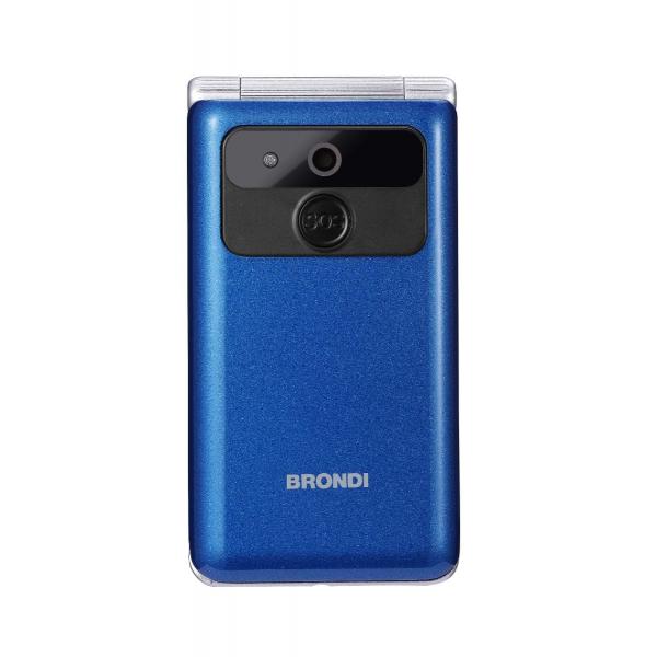 BRONDI AMICO PREZIOSO (BLU) - TELEFONO CELLULARE PER ANZIANI - TASTO SOS - CONTROLLO REMOTO - DOPPIO DISPLAY