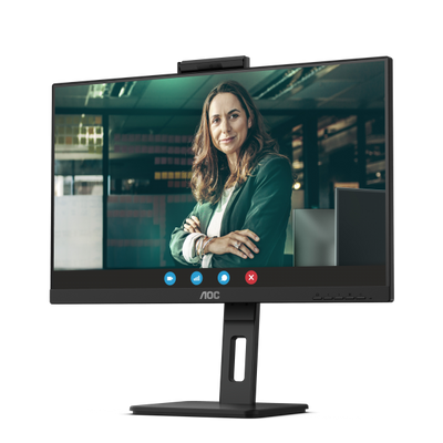AOC MONITOR 27 LED IPS QHD 16:9 4MS 350 CDM, WEBCAM, PIVOT, DP/2HDMI, MULTIMEDIALE