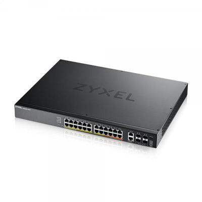 Zyxel XGS2220-30HP Gestito L3 Gigabit Ethernet [10/100/1000] Supporto Power over Ethernet [PoE] Nero (Zyxel XGS2220-30HP L3 Access Switch 400W PoE 16xPoE+/10xPoE++ 24x1G RJ45 2x10mG RJ45 4x10G SFP+ Uplink)