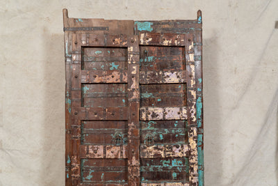 Biscottini Porta portone in legno massello e ferro da interno o da esterno vecchia e antica medievale scorrevole