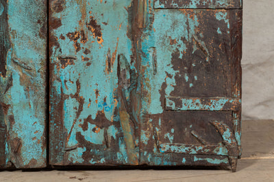 Biscottini Porta portone in legno massello e ferro da interno o da esterno vecchia e antica medievale scorrevole