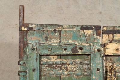 Biscottini Porta portone in legno massello e ferro da interno o da esterno vecchia e antica medievale scorrevole