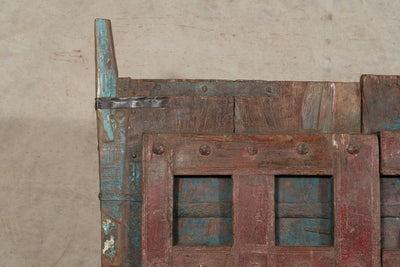 Biscottini Porta portone in legno massello e ferro da interno o da esterno vecchia e antica medievale scorrevole