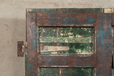 Biscottini Porta portone in legno massello e ferro da interno o da esterno vecchia e antica medievale scorrevole