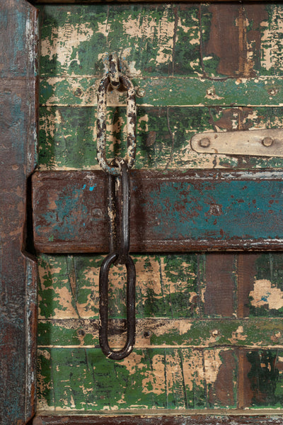 Biscottini Porta portone in legno massello e ferro da interno o da esterno vecchia e antica medievale scorrevole