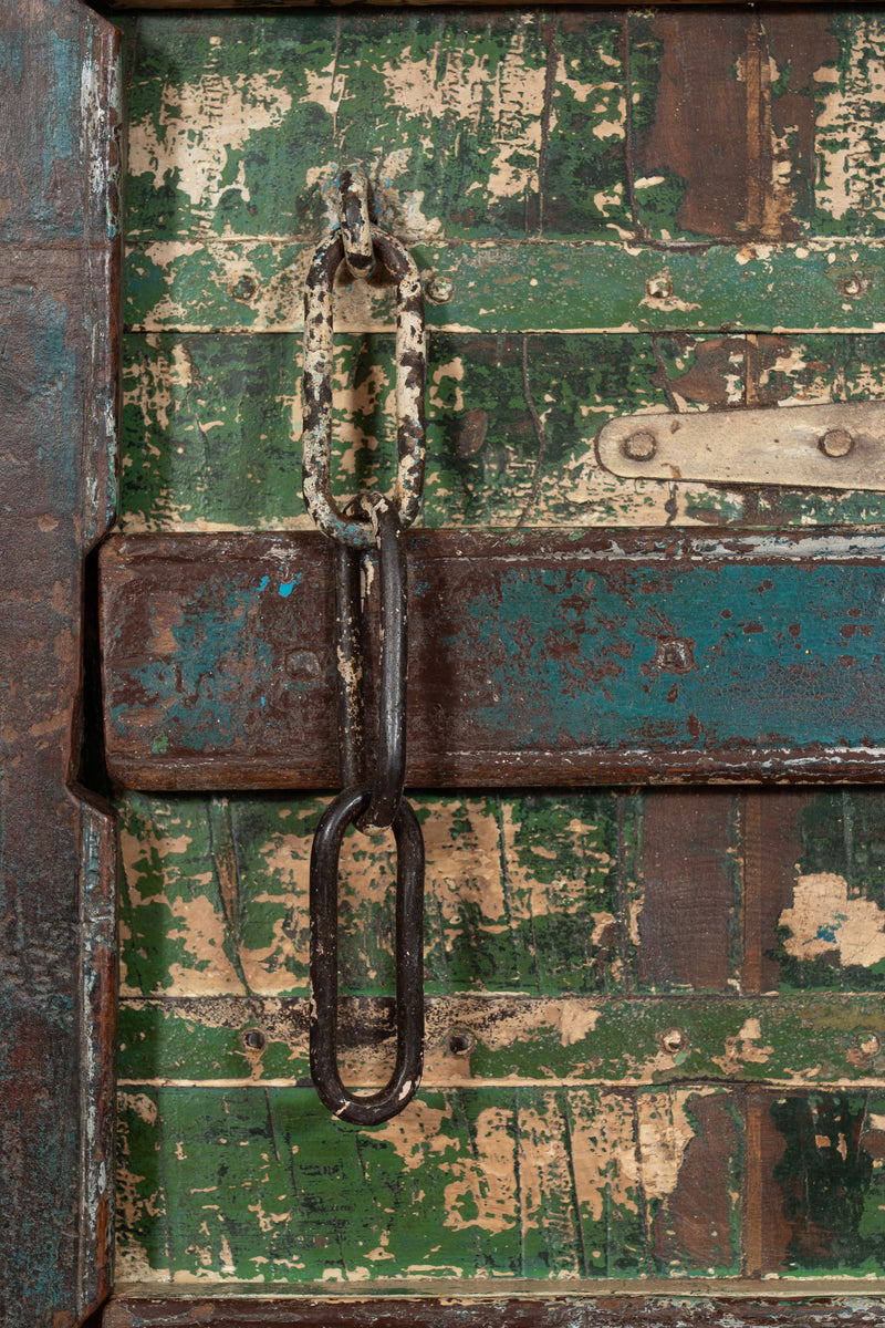 Biscottini Porta portone in legno massello e ferro da interno o da esterno vecchia e antica medievale scorrevole