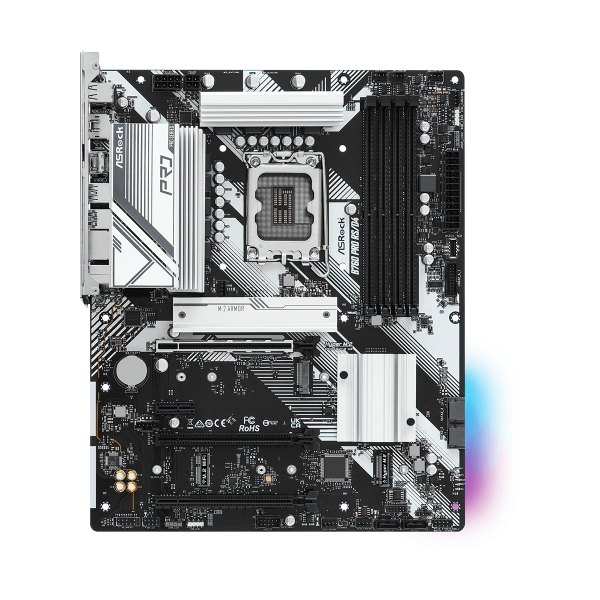 Asrock Mb 1700 12/13gen. B760 Pro Rs/d4 4xddr4 4xsata M.2 Rgb Hdmi/dp