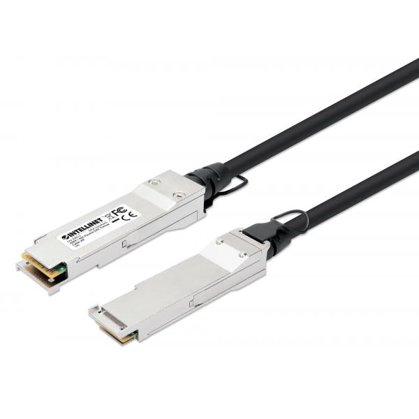 Intellinet 508513 cavo InfiniBand e in fibra ottica 2 m QSFP+ Nero, Argento (INTELLINET QSFP+ 40G Passives DAC Twin)
