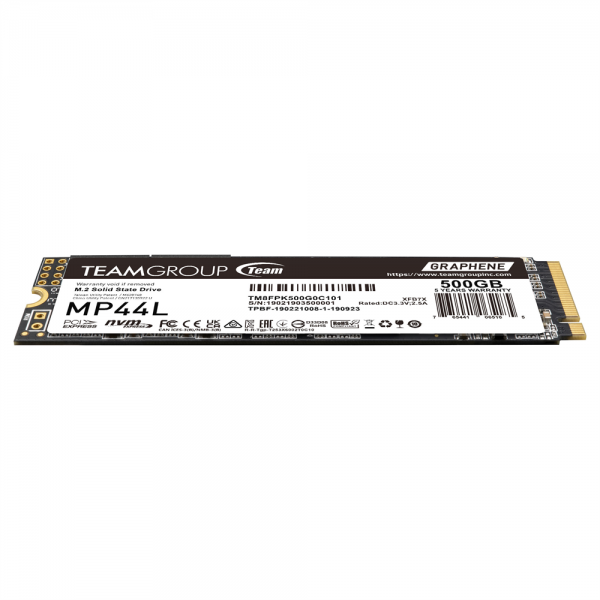 Team Group MP44L TM8FPK500G0C101 drives allo stato solido M.2 500 GB PCI Express 4.0 SLC NVMe