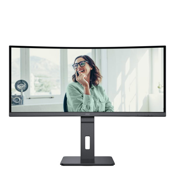 AOC MONITOR CURVO 34 LED VA WQHD 21:9 4MS 300 CDM, REG ALTEZZA, USB-C, DP/HDMI, MULTIMEDIALE