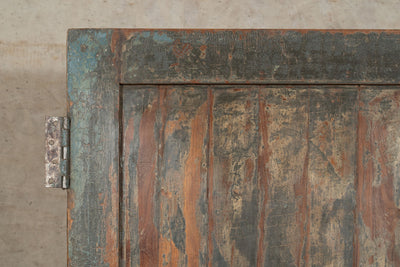 Biscottini Porta portone in legno massello e ferro da interno o da esterno vecchia e antica medievale scorrevole