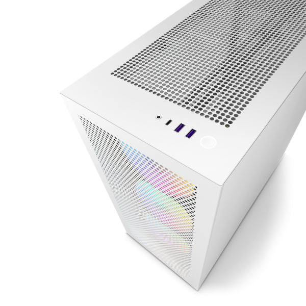 NZXT H7 Flow RGB Midi Tower Bianco