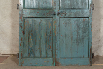 Biscottini Porta portone in legno massello e ferro da interno o da esterno vecchia e antica medievale scorrevole