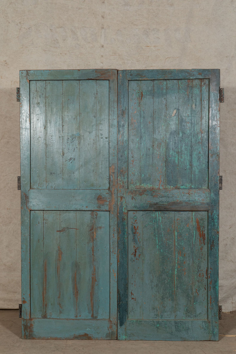 Biscottini Porta portone in legno massello e ferro da interno o da esterno vecchia e antica medievale scorrevole