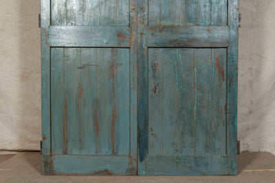 Biscottini Porta portone in legno massello e ferro da interno o da esterno vecchia e antica medievale scorrevole