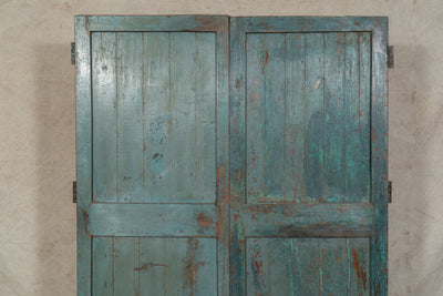 Biscottini Porta portone in legno massello e ferro da interno o da esterno vecchia e antica medievale scorrevole