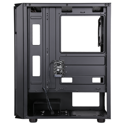 Case SIX TRIANGLE - Gaming Middle Tower- 4x12cm ARGB fan- USB3- Side Panel Temp Glass