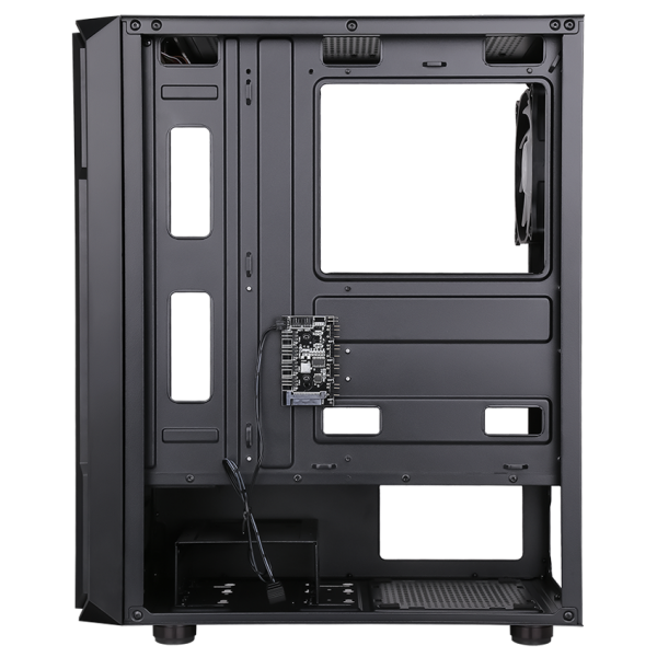 Case SIX TRIANGLE - Gaming Middle Tower- 4x12cm ARGB fan- USB3- Side Panel Temp Glass