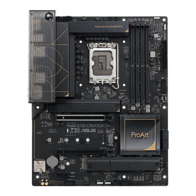 ASUS PROART B760-CREATOR D4 Intel B760 LGA 1700 ATX (Asus PROART B760-CREATOR D4, Intel B760, 1700, ATX, 4 DDR4, HDMI, DP, 2.5G LAN, PCIe5, 3x M.2, Creator Hub)