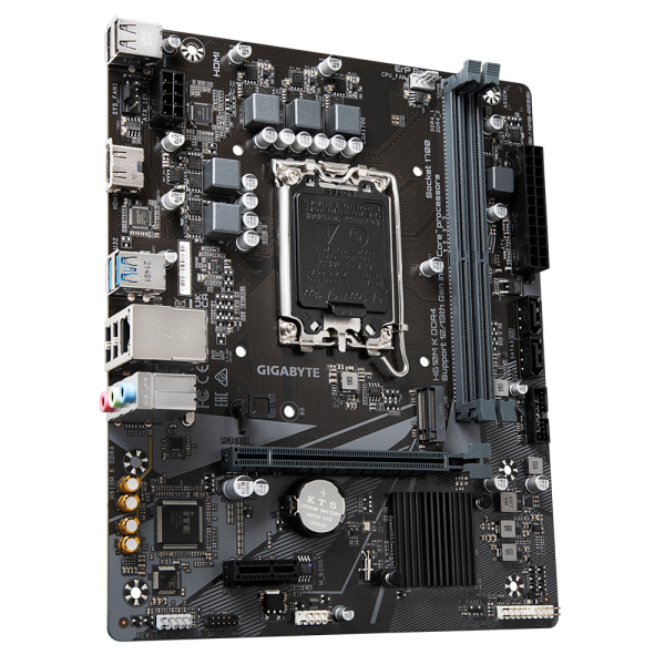 Gigabyte H610M K DDR4 - 1.0 - scheda madre - micro ATX - socket LGA1700 - chipset H610 - USB 3.2 Gen 1 - Gigabit LAN - grafica integrata (CPU richiesta)