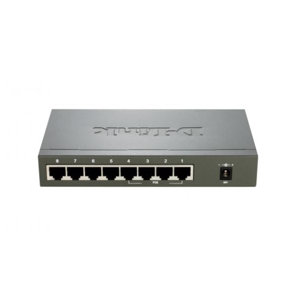 D-Link DES 1008PA - Switch - non gestito - 4 x 10/100 (PoE)