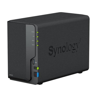 Dispositivo Storage Synology DS223 - NAS DiskStation DS223 Diskless 2 Slot (Senza Dischi Installati) - Realtek RTD1619B - Nero