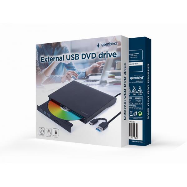 DvD-UsB-03 Lettore Di Disco Ottico Dvdrw Nero
