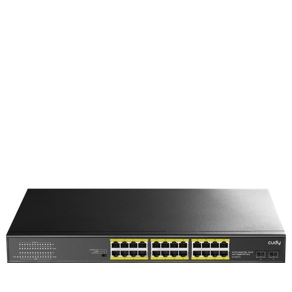 CUDY GS1028PS2 - 24-PORT GIGABIT POE+ SWITCH WITH 2 SFP PORTS 300W