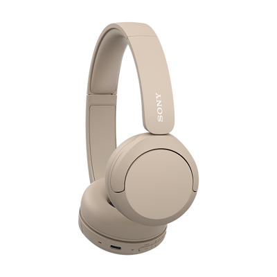 Sony WH-Ch520 Cuffie Wireless A Padiglione Musica E Chiamate Usb TipO-C Bluetooth Base Di Ricarica Crema