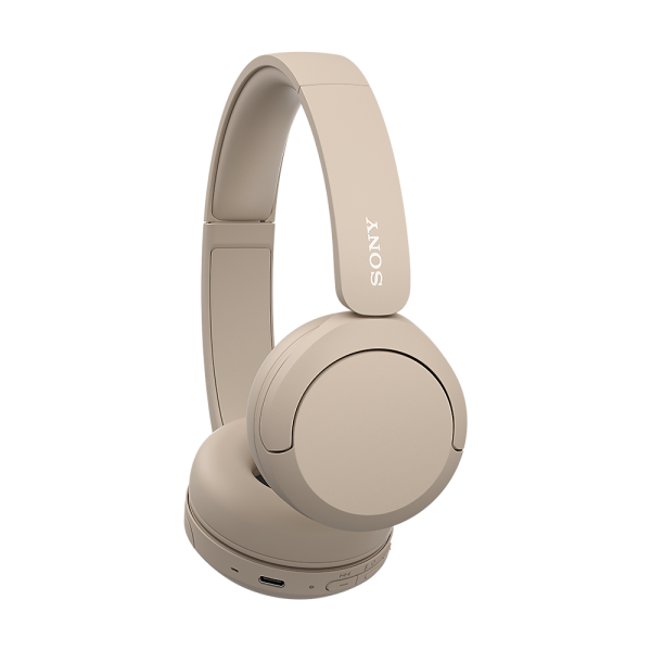 Sony WH-Ch520 Cuffie Wireless A Padiglione Musica E Chiamate Usb TipO-C Bluetooth Base Di Ricarica Crema