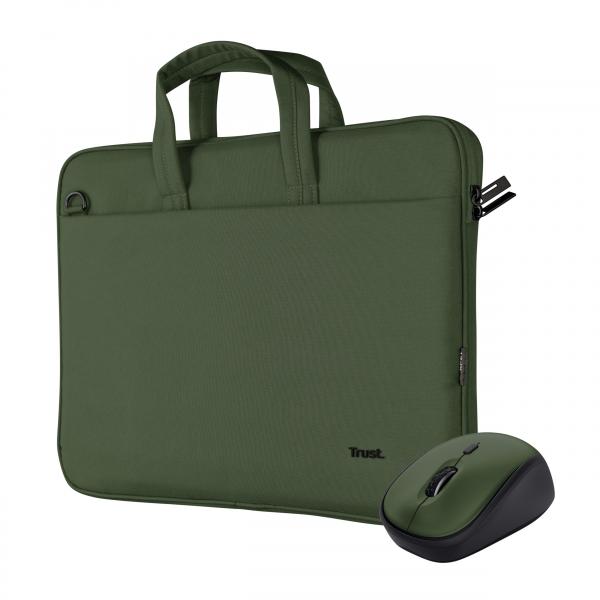 BORSA LAPTOP BOLOGNA E MOUSE SET 16 GREE