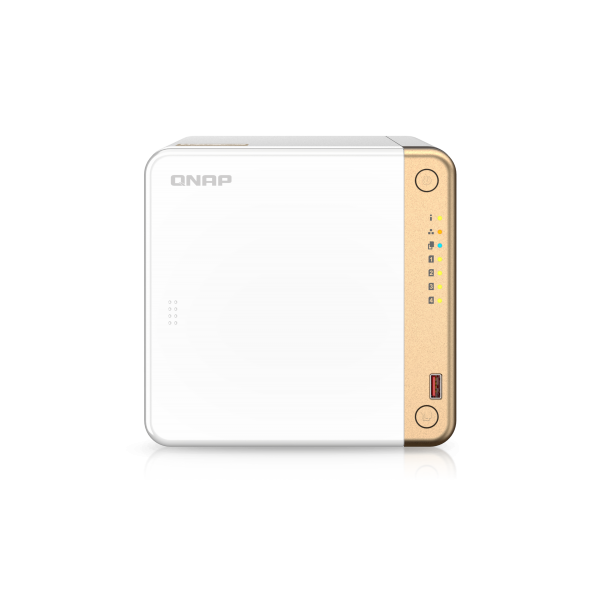QNAP TS-462-4G server NAS e di archiviazione Tower Collegamento ethernet LAN Bianco N4505