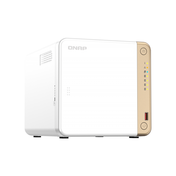 QNAP TS-462-4G server NAS e di archiviazione Tower Collegamento ethernet LAN Bianco N4505