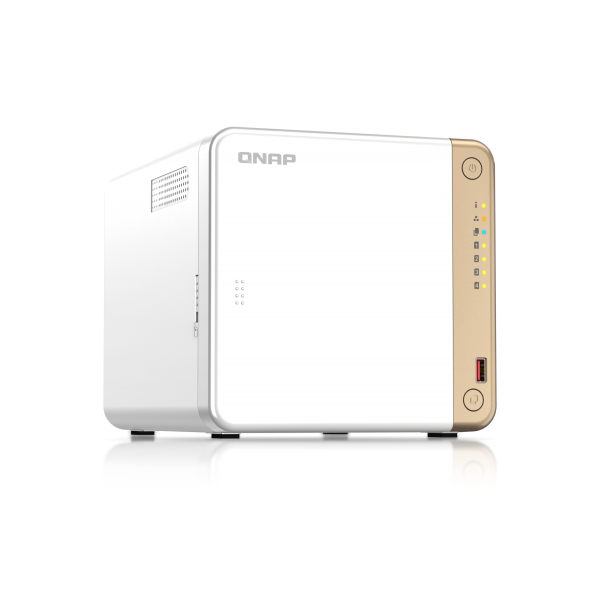 QNAP TS-462-4G server NAS e di archiviazione Tower Collegamento ethernet LAN Bianco N4505