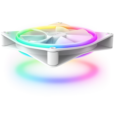 NZXT F140 RGB DUO Twin Pack Case per computer Ventilatore 14 cm Bianco 2 pz (NZXT F140 RGB DUO 140MM PWM 2PK WHT)