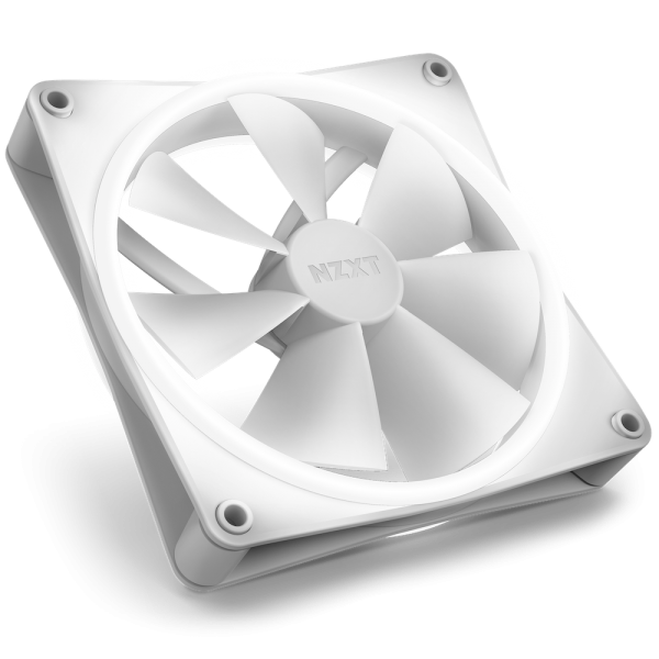 NZXT F140 RGB DUO Twin Pack Case per computer Ventilatore 14 cm Bianco 2 pz (NZXT F140 RGB DUO 140MM PWM 2PK WHT)