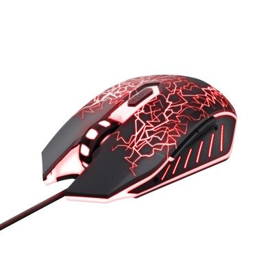 Trust Mouse Gaming Ottico Led Multicolr Usb Con Pad 24752