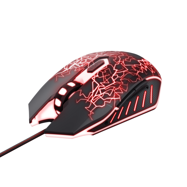 Trust Mouse Gaming Ottico Led Multicolr Usb Con Pad 24752