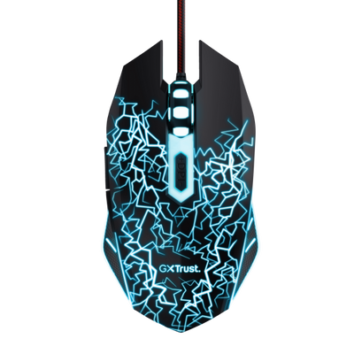 Trust Mouse Gaming Ottico Led Multicolr Usb Con Pad 24752