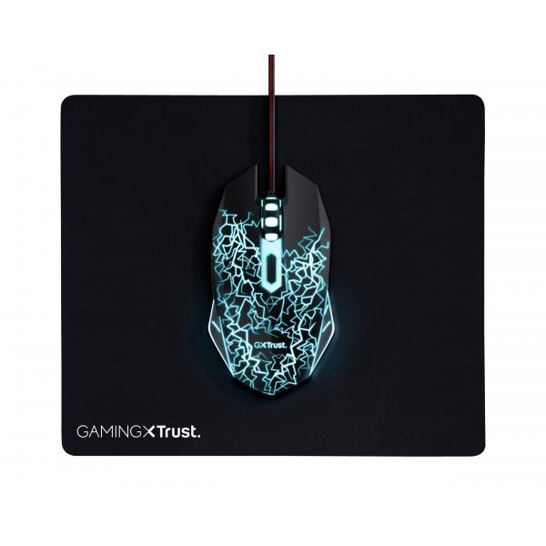 Trust Mouse Gaming Ottico Led Multicolr Usb Con Pad 24752
